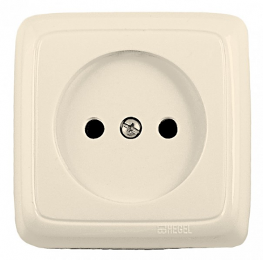 Фотография товара 'Hegel РА16-103-01 Розетка открытой установки, одноместная, с изолирующей пластиной'