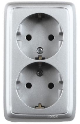 Фотография товара 'Hegel РА16-153-06 Розетка открытой установки, двухместная'
