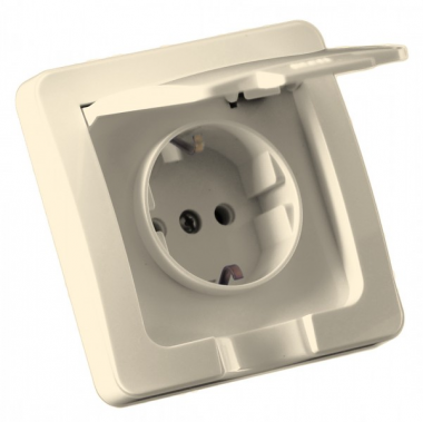 Фотография товара 'Hegel РС16-512-01 Розетка скрытой установки, одноместная, с заземляющим контактом'