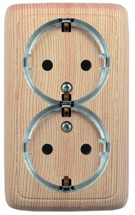 Фотография товара 'Hegel РА16-184-02 Розетка открытой установки, двухместная'