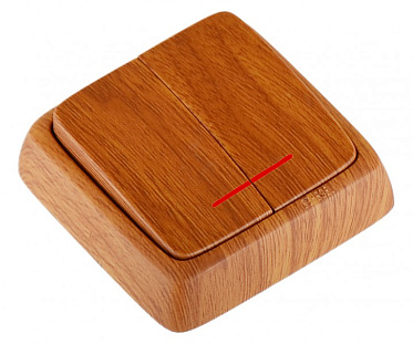 Фотография товара 'Hegel ВА10-154-05 Выключатель открытой установки, двухклавишный'