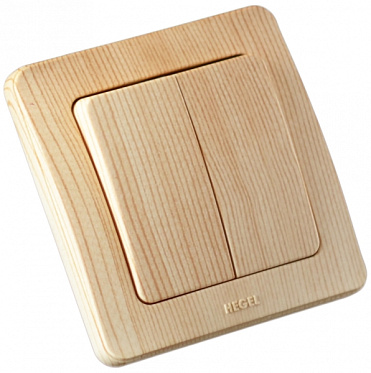 Фотография товара 'Hegel ВС16-351-02 Выключатель скрытой установки, двухклавишный'