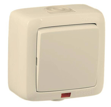 Фотография товара 'Hegel ВА10-212-01 Выключатель открытой установки, одноклавишный'