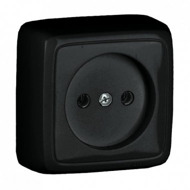 Фотография товара 'Hegel РА16-103-08 Розетка открытой установки, одноместная, с изолирующей пластиной'