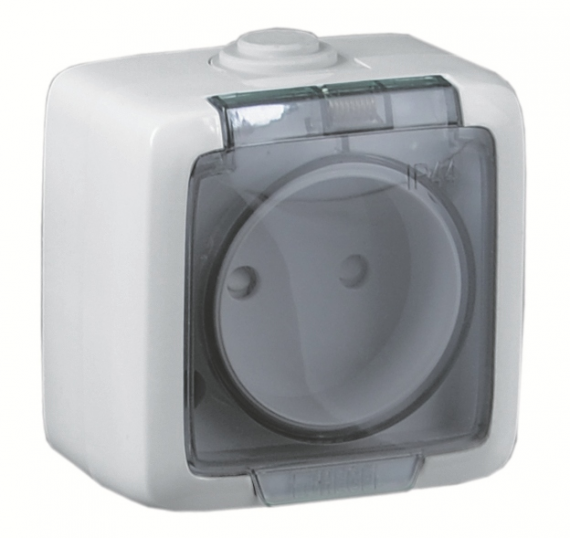 Фотография товара 'Hegel РА16-202 Розетка открытой установки, одноместная, со шторкой'