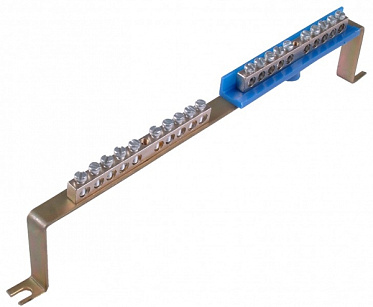 Фотография товара 'Hegel Скоба 63._N_12 х _PE_14 Шина "N"+"PЕ" на 12+14 присоединений 63А'