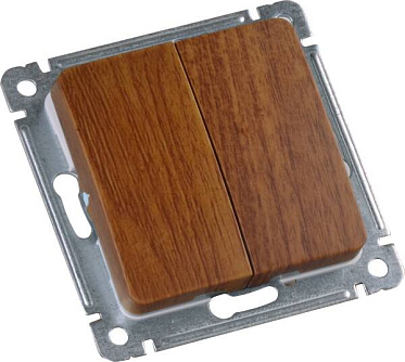 Фотография товара 'Hegel ВС10-451-05 Выключатель скрытой установки, двухклавишный'