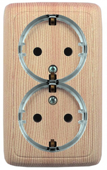 Фотография товара 'Hegel РА16-184-02 Розетка открытой установки, двухместная'