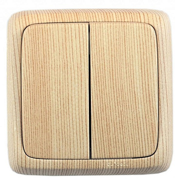 Фотография товара 'Hegel ВА16-153-02 Выключатель открытой установки, двухклавишный'