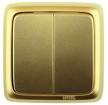 Фотография товара 'Hegel ВА10-153-07 Выключатель открытой установки, двухклавишный'