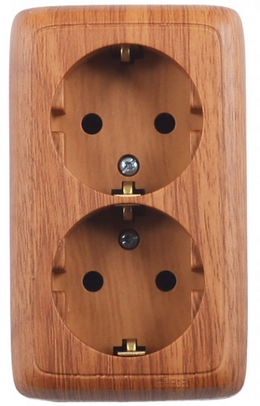 Фотография товара 'Hegel РА16-153-05 Розетка открытой установки, двухместная'