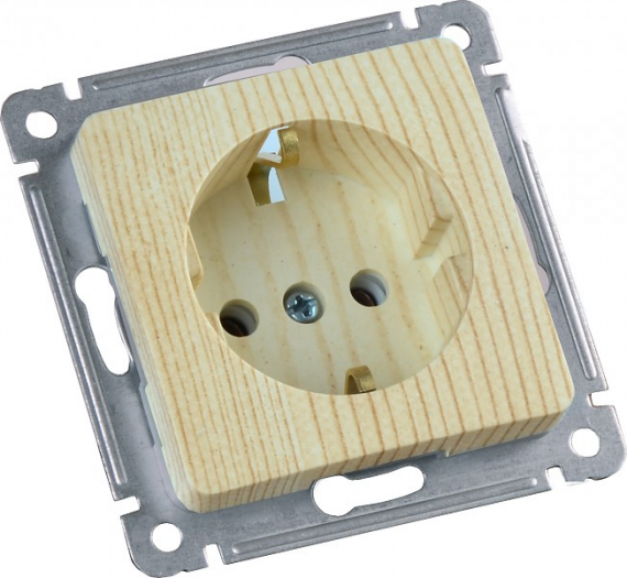 Фотография товара 'Hegel РС16-411-02 Розетка скрытой установки, одноместная, с заземляющим контактом'