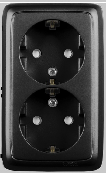 Фотография товара 'Hegel РА16-154-08 Розетка открытой установки, двухместная'