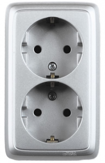 Фотография товара 'Hegel РА16-154-06 Розетка открытой установки, двухместная'