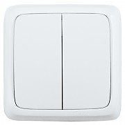Фотография товара 'Hegel ВА10-153 Выключатель открытой установки, двухклавишный'