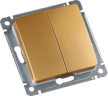 Фотография товара 'Hegel ВС10-451-07 Выключатель скрытой установки, двухклавишный'