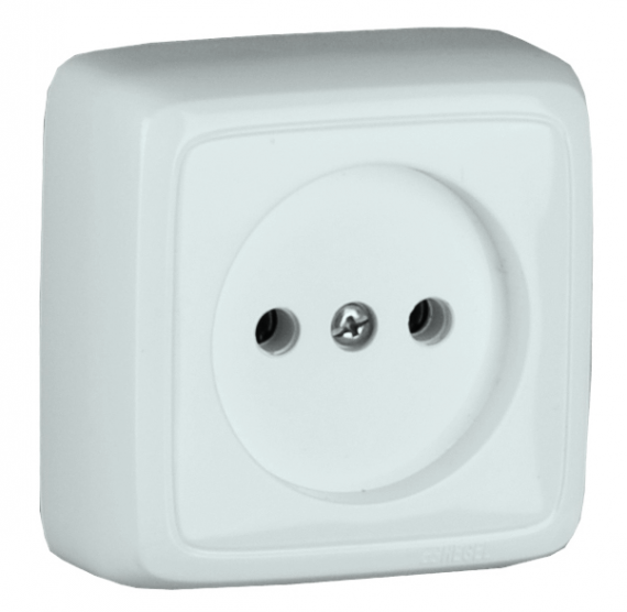 Фотография товара 'Hegel РА16-103 Розетка открытой установки, одноместная, с изолирующей пластиной'