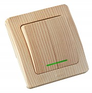 Фотография товара 'Hegel ВС16-352-02 Выключатель скрытой установки, двухклавишный'