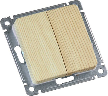 Фотография товара 'Hegel ВС10-451-02 Выключатель скрытой установки, двухклавишный'