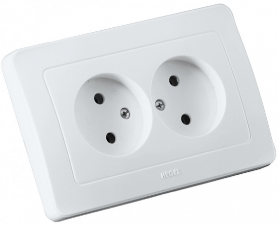 Фотография товара 'Hegel РС16-341 Розетка скрытой установки, двухместная'