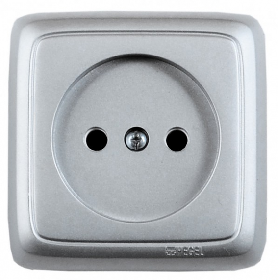 Фотография товара 'Hegel РА16-103-06 Розетка открытой установки, одноместная, с изолирующей пластиной'