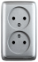 Фотография товара 'Hegel РА16-144-06 Розетка открытой установки, двухместная'