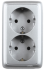 Фотография товара 'Hegel РА16-153-06 Розетка открытой установки, двухместная'