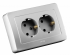 Фотография товара 'Hegel РС16-351-06 Розетка скрытой установки, двухместная, с заземляющим контактом'