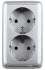 Фотография товара 'Hegel РА16-154-06 Розетка открытой установки, двухместная'